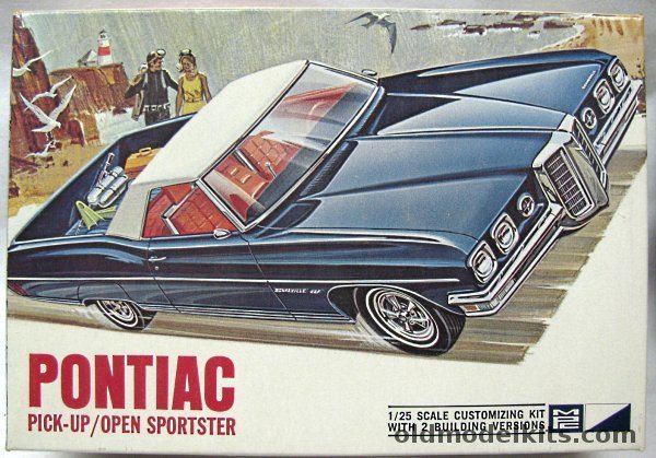 MPC 1/25 1970 Pontiac Pick Up / Open Sportster (Stock Convertible With Boot), 1070-200 plastic model kit